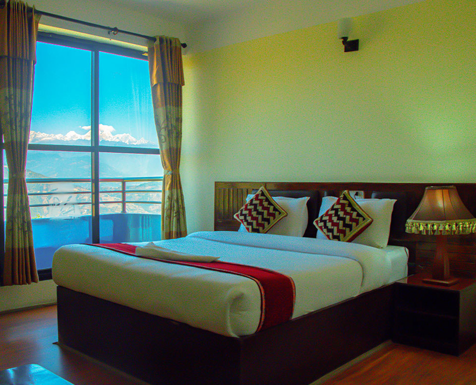Langtang View AC Room accommodates 2 people with it's King Size Bed suitable for couples.